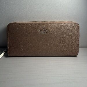 🤍Kate Spade Rose Gold Glitter Wallet